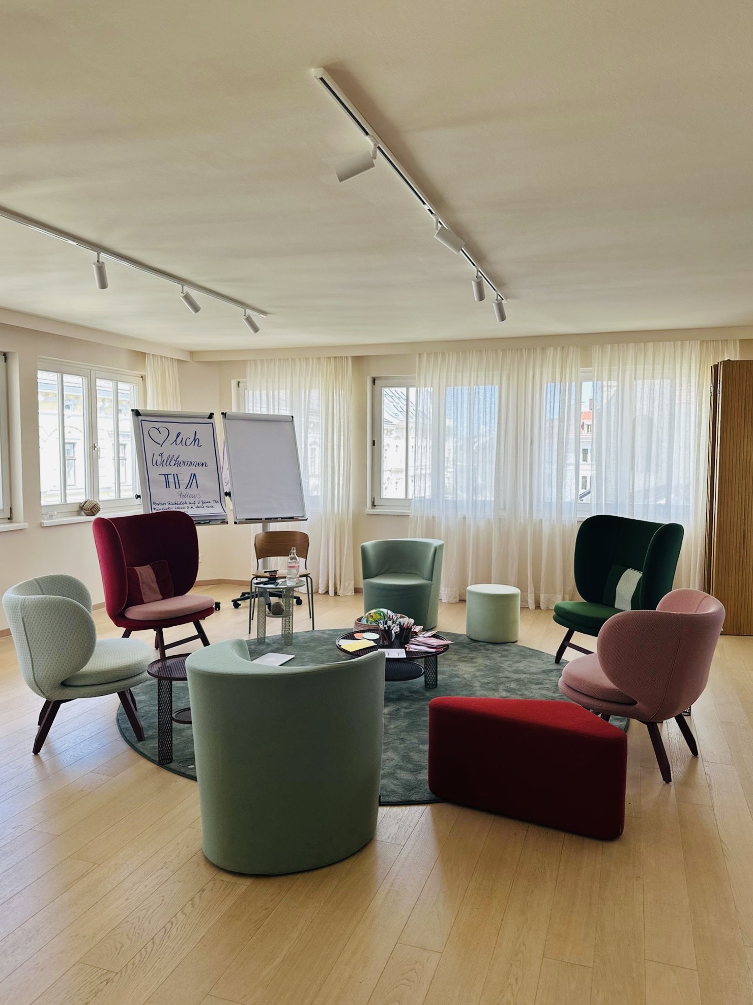 Studio - Main area with seating circle